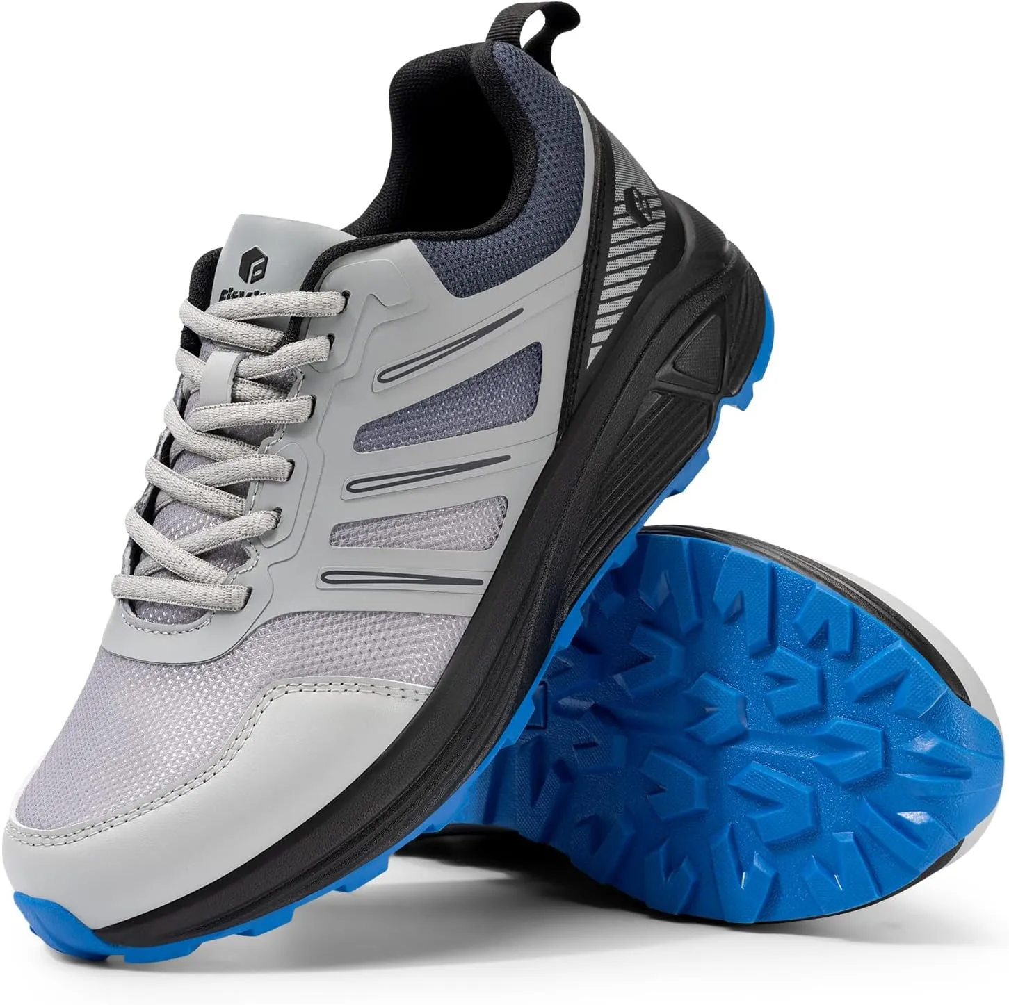 FitVille Extra Wide Sneakers for Men with Wide Toe Box Lightweight Running Shoes for Diabetic Men, Flat Feet, Heel Pain & Plantar Fasciitis Relief