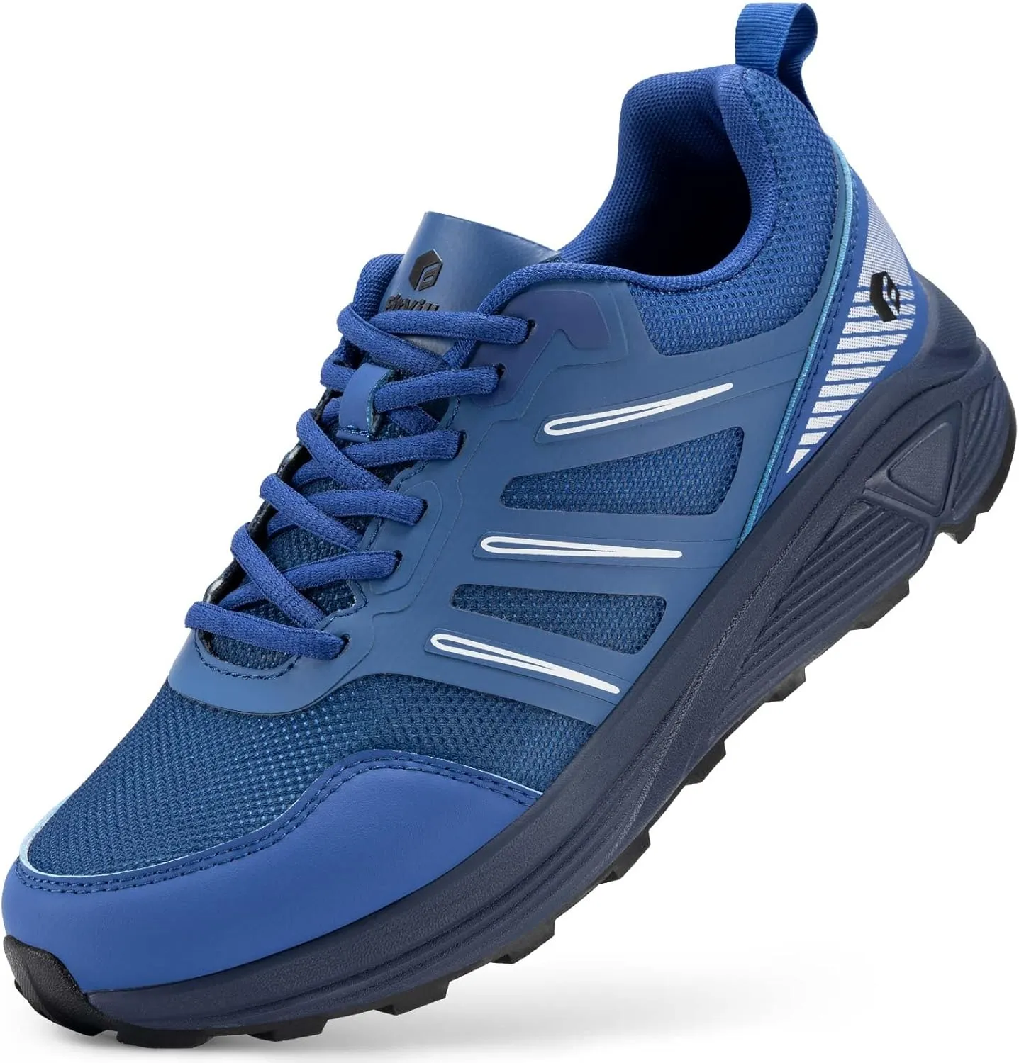 FitVille Wide Toe Box Sneakers for Men - Lightweight, Breathable Running Shoes for Diabetic Men, Flat Feet, Heel Pain & Plantar Fasciitis Relief
