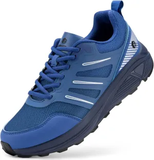 FitVille Wide Toe Box Sneakers for Men - Lightweight, Breathable Running Shoes for Diabetic Men, Flat Feet, Heel Pain & Plantar Fasciitis Relief