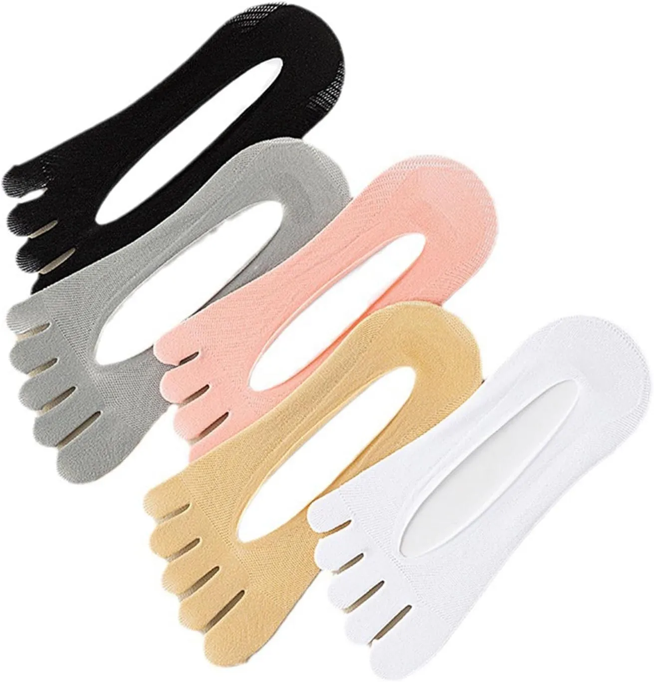 Five Toe Socks Lightweight Sports Short Socks for Home Casual Sports Women Girls