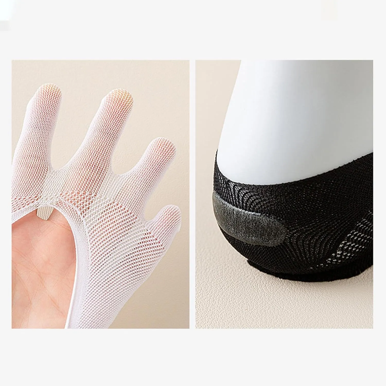 Five Toe Socks Lightweight Sports Short Socks for Home Casual Sports Women Girls