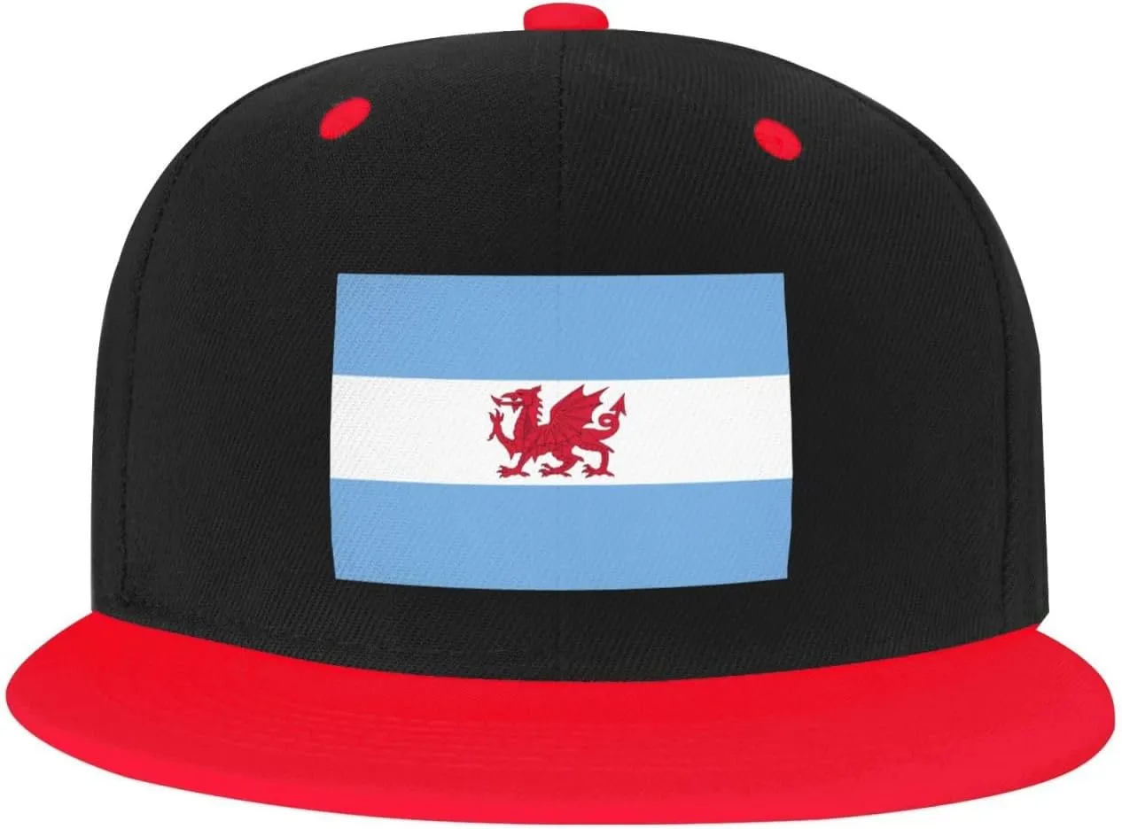 Flag of The Welsh Colony in Patagonia Baseball Cap for Men Women Snapback Hat Adjustable Flat Bill Hats