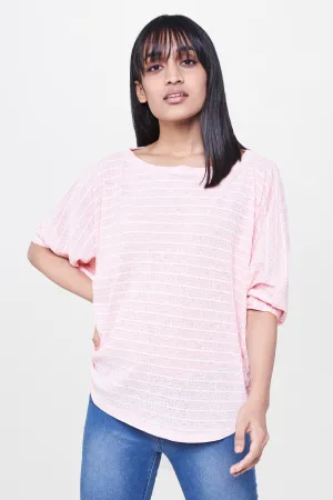 Flash discount Sleeves Top Pink Batwing Complete assortment
