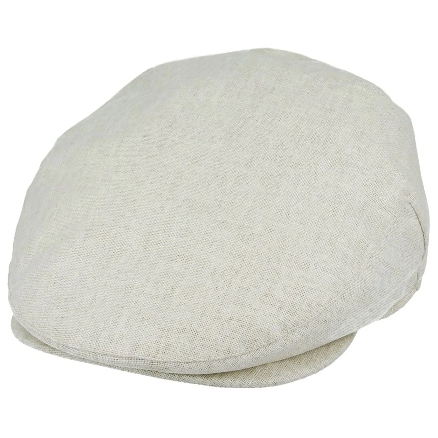 Flat Cap - Lightweight Sun Hat In Cream, Blue - Maz