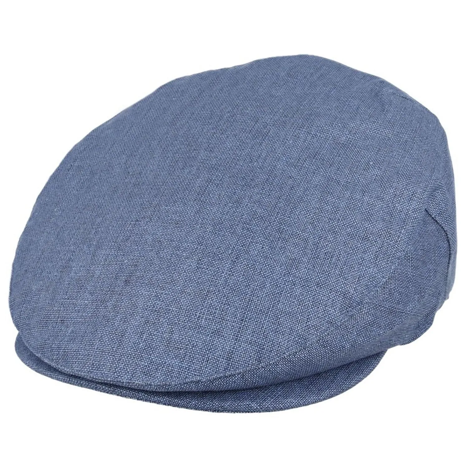 Flat Cap - Lightweight Sun Hat In Cream, Blue - Maz