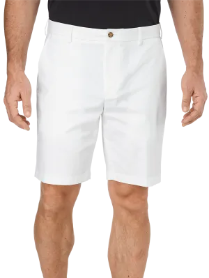 Flat Front Lightweight Impeccable Shorts - White