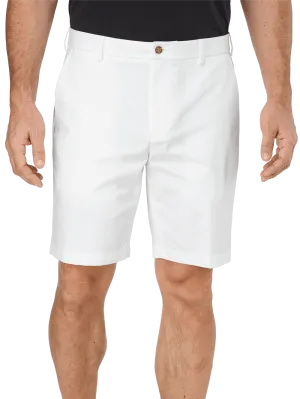 Flat Front Lightweight Impeccable Shorts - White