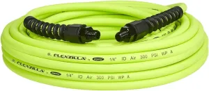 Flexzilla Pro Air Hose, 1/4 in. x 50 ft., Heavy Duty, Lightweight, Hybrid, ZillaGreen - HFZP1450YW2