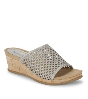 Flossey Wedge Slide Sandal
