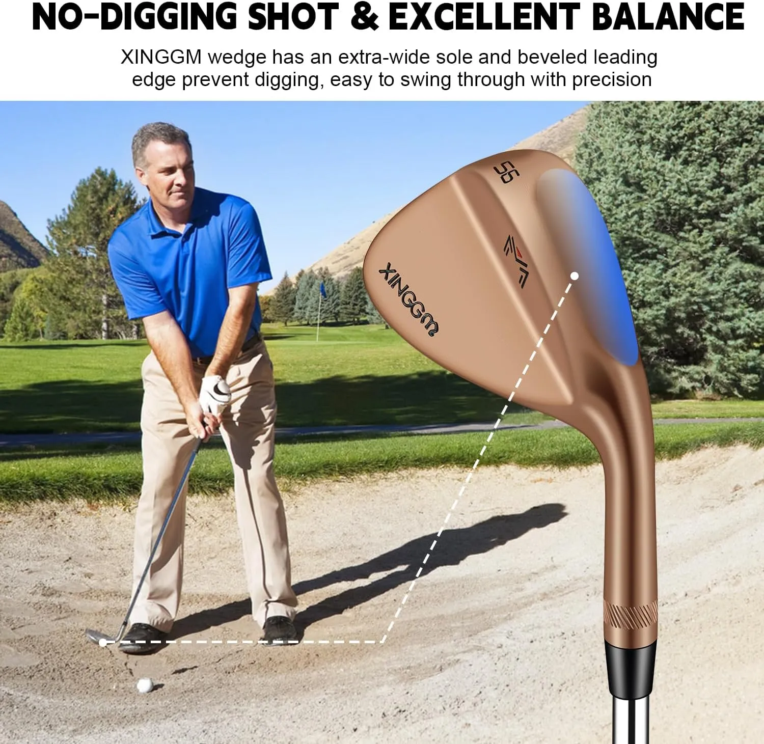 Forged Golf Wedge Set for Men or Individual 48/50/52/54/56/58/60/68/70/72 Degree RH Gap Wedge Sand Wedge Easily Escape from Bunker,Milled Face for More Spin