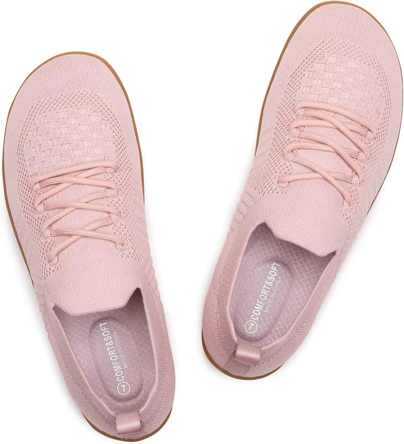 Frank Mully Womens Walking Shoes Wide Toe Box Barefoot Shoes Knitted Fashion Sneaker with Arch Support