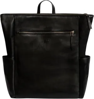Freshly Picked Minimal Diaper Bag Backpack, Onyx Black
