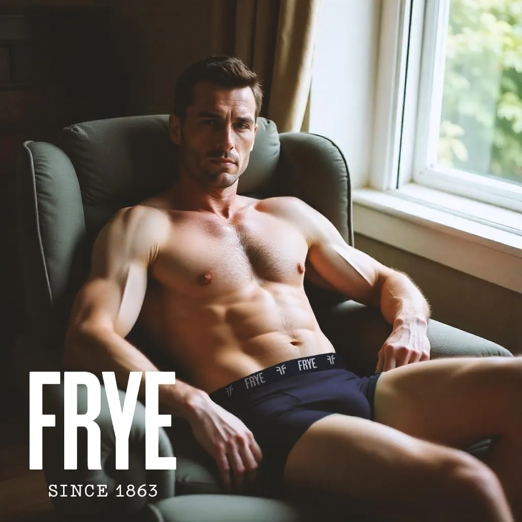 Frye Mens Boxer Briefs 4-Pack, Spandex-Cotton Boxer Briefs with Logo Waistband, Mens Underwear Cotton Stretch