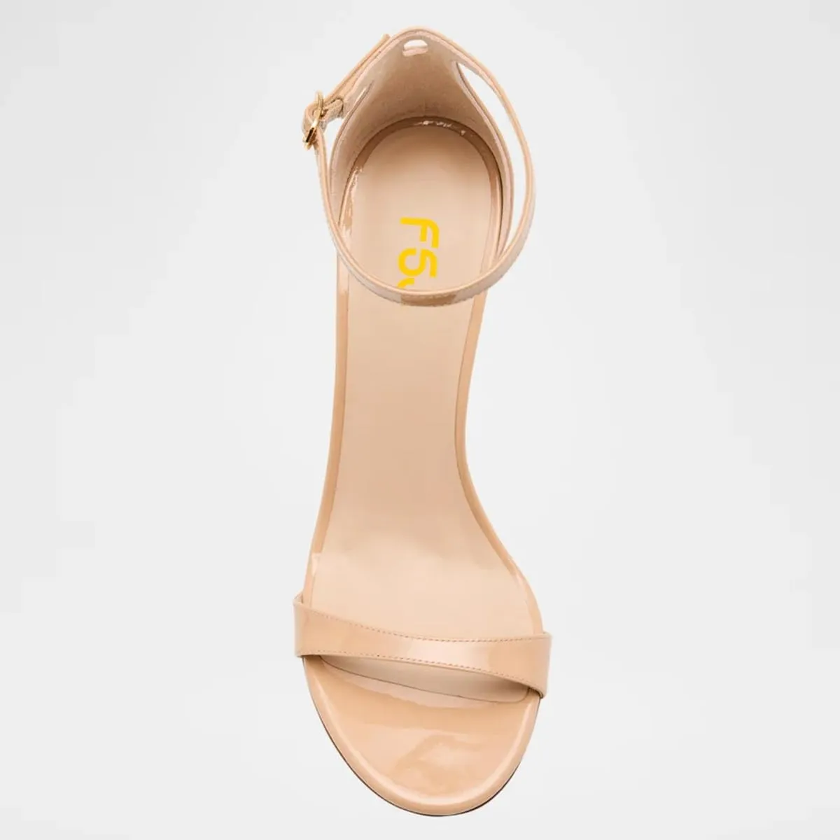 FSJ Shoes Women Crystal Embellished High Heel Sandal Open Toe Strappy Stiletto Thin Ankle Buckle Strap for Elegant Party Size 4-16 US