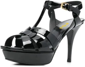 FSJ Women Comfort Platform Stiletto High Heel Ankle Strap Sandals Open Toe Sexy Strappy Slingback Wedding Party Shoes Size 4-16 US