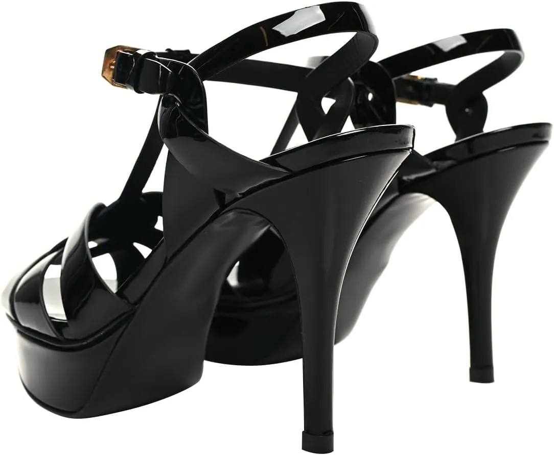 FSJ Women Comfort Platform Stiletto High Heel Ankle Strap Sandals Open Toe Sexy Strappy Slingback Wedding Party Shoes Size 4-16 US