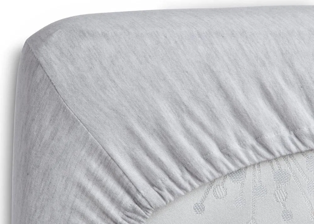 Full XL 100% Microfiber Double Brushed Sheet Set - Extra-Soft, Breathable & Wrinkle-Free - 15" Deep Pockets, 54" x 80" - Ideal for Extra Long Full Beds - 4PC Set (Full XL, Light Grey)