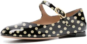 FYS Women Round Toe Mary Janes Cute Slim Strap Ballet Flats Comfy Walking School Office Shoes Size 4-15 US