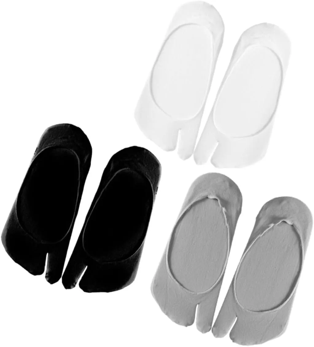 GALPADA Tabi Socks Women Crew Socks Mens Split Toe Sandal Socks Toe Separator Socks for Women Thin Socks Women