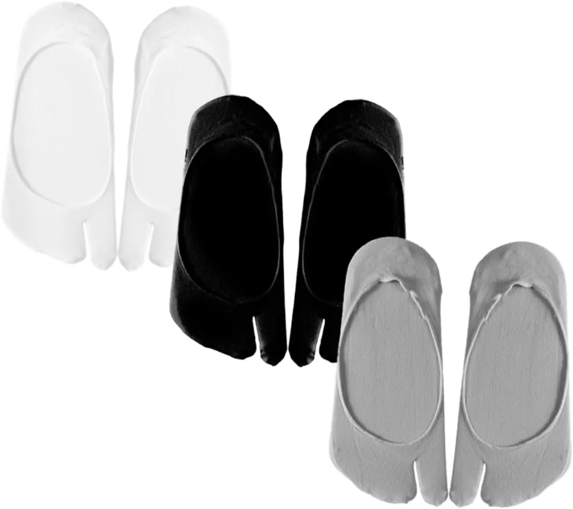 GALPADA Tabi Socks Women Crew Socks Mens Split Toe Sandal Socks Toe Separator Socks for Women Thin Socks Women