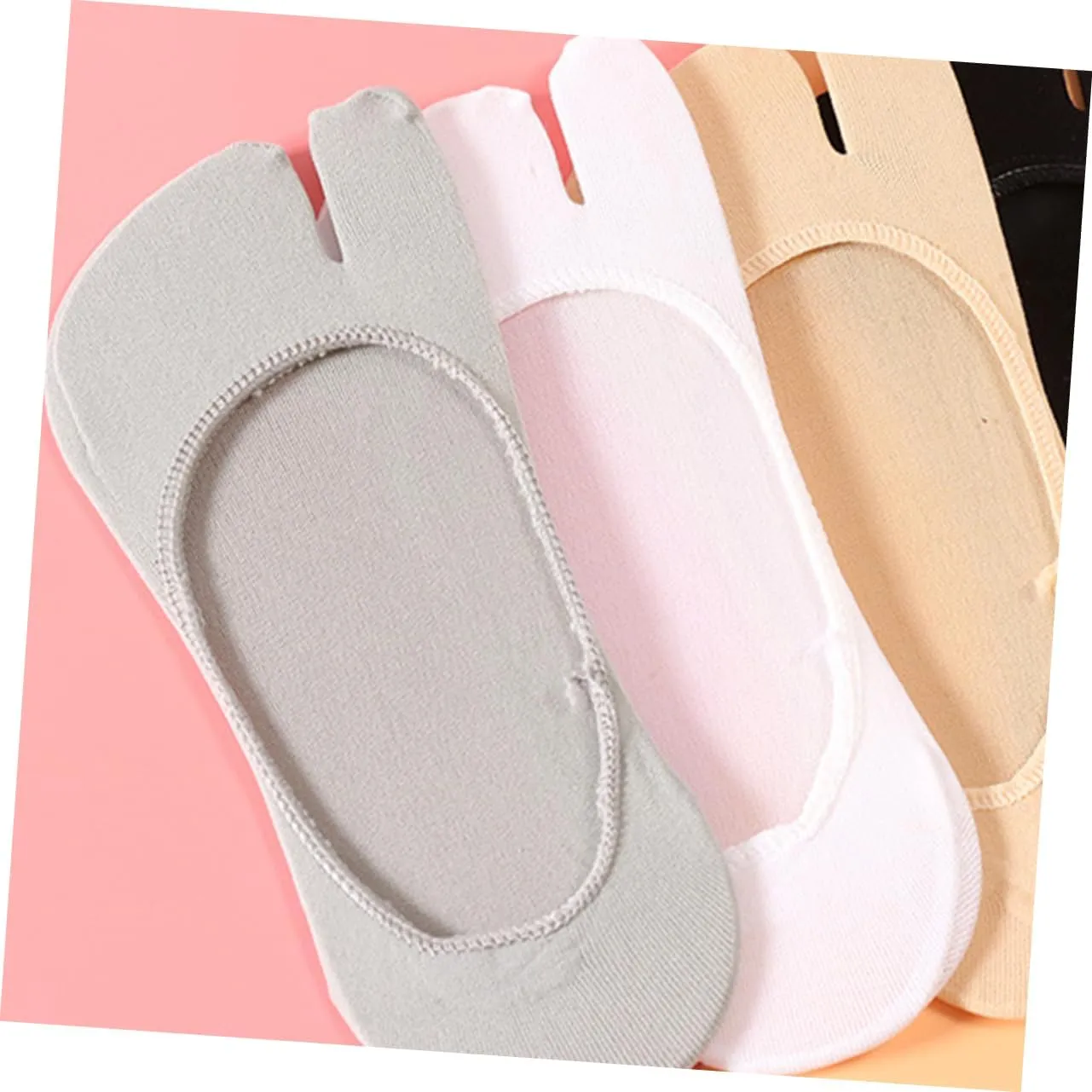 GALPADA Tabi Socks Women Crew Socks Mens Split Toe Sandal Socks Toe Separator Socks for Women Thin Socks Women