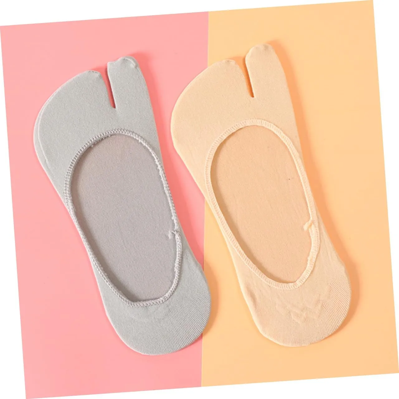 GALPADA Tabi Socks Women Crew Socks Mens Split Toe Sandal Socks Toe Separator Socks for Women Thin Socks Women