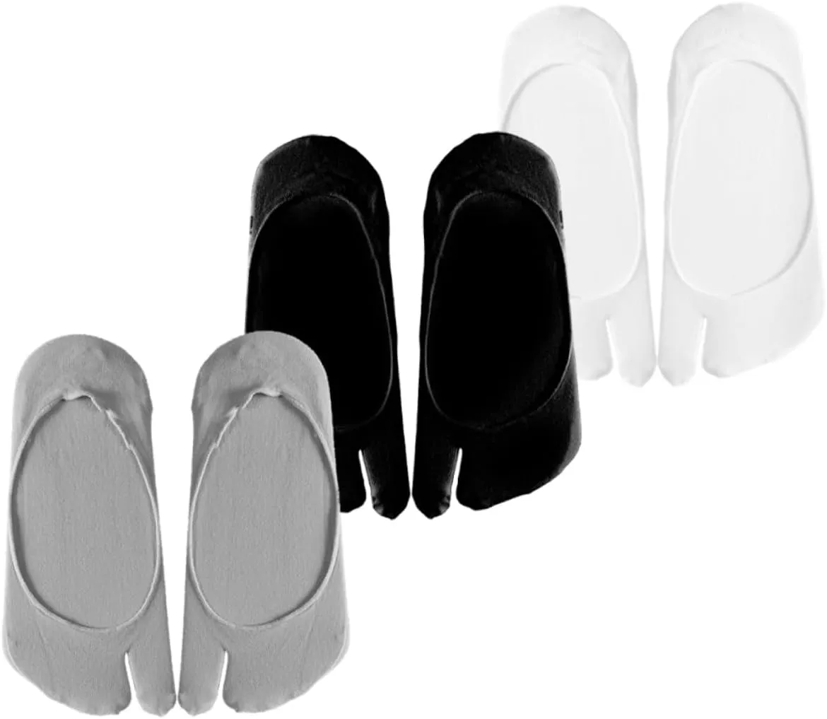 GALPADA Tabi Socks Women Crew Socks Mens Split Toe Sandal Socks Toe Separator Socks for Women Thin Socks Women