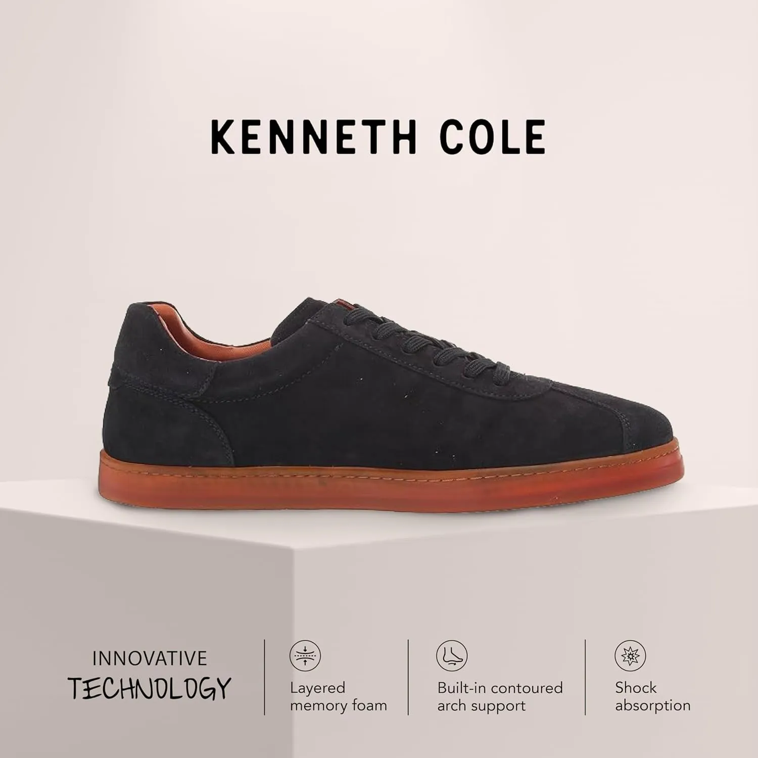 Gentle Souls by Kenneth Cole Men's Sneaker Cushioned for All-Day Comfort, Built-in Arch Support