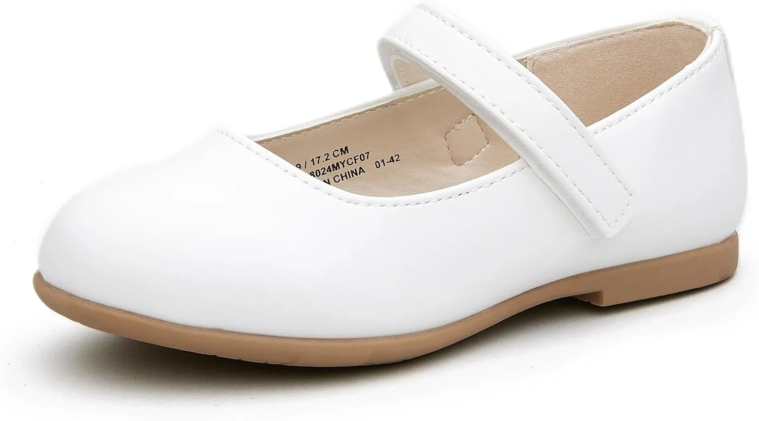 Girl Mary Jane Ballerina Flat Dress Shoe for Toddler Little Kid