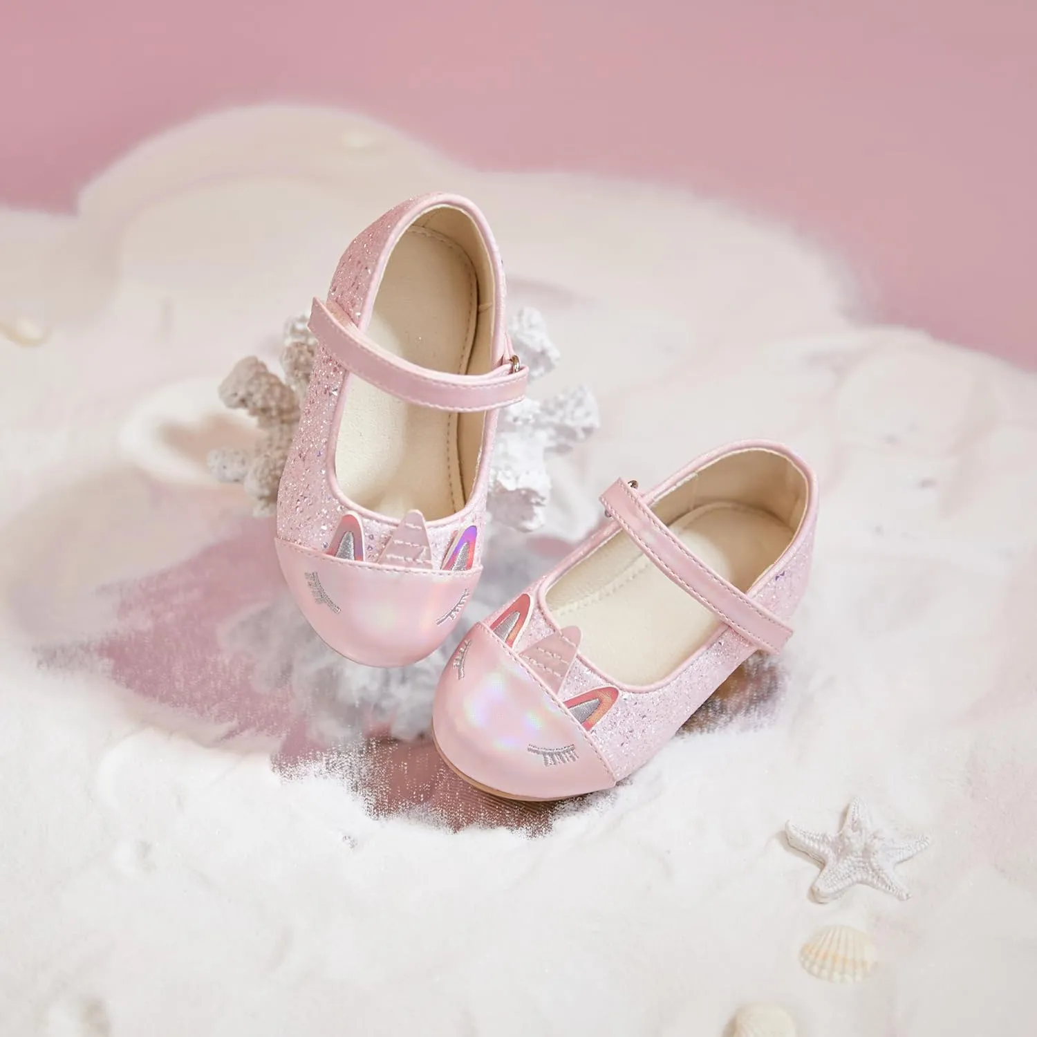 Girls Dress Shoes Ballet Mary Jane Flat Toddler Kid Bow Party Shoes