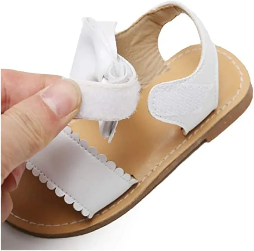 Girls Open Toe Flat Sandals Summer Casual Toddler Little Kid Sandals