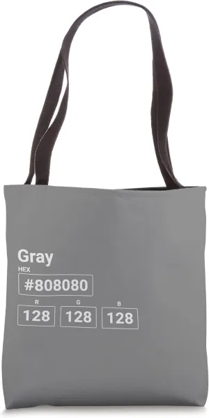 Gray - Minimal Unique Web Developer Css Color Tote Bag
