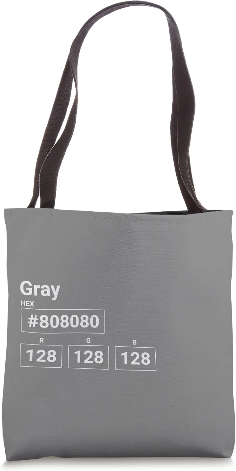 Gray - Minimal Unique Web Developer Css Color Tote Bag