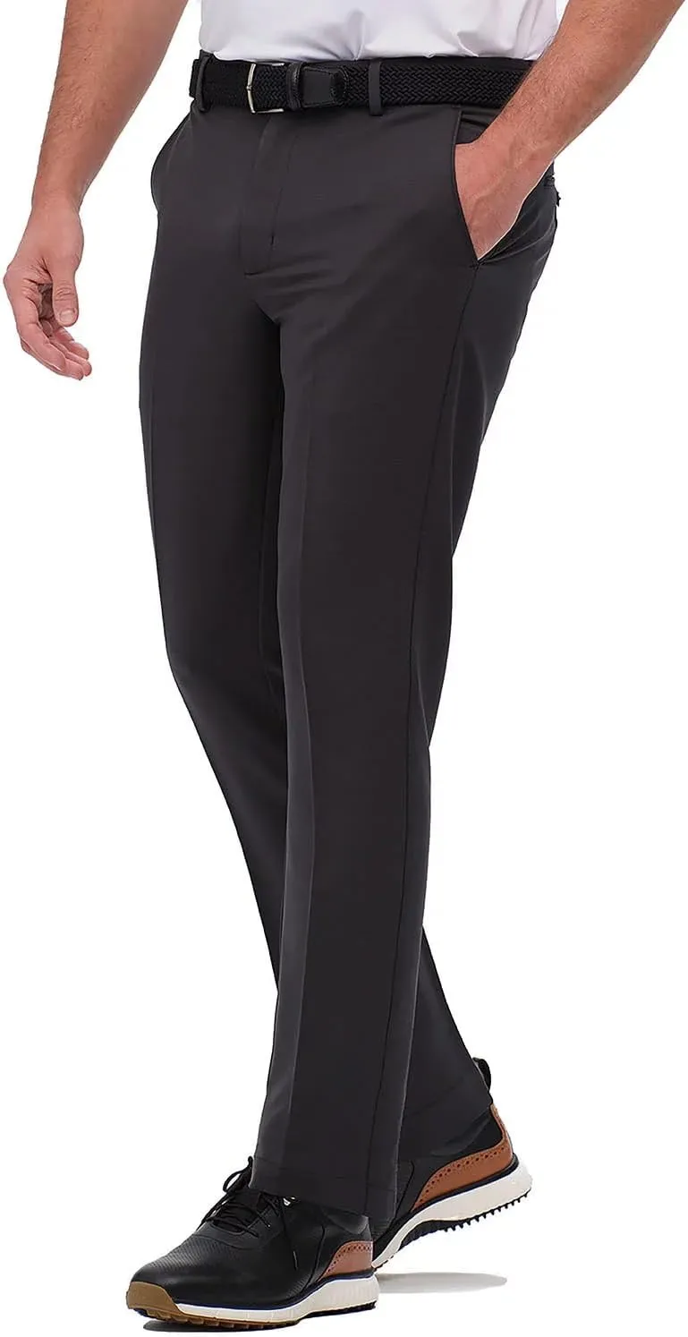 Greg Norman Men's Golf Performance Classic Fit Flat Front Stretch Sweatpants, Moisture-Wicking Lightweight Casual Dress Pants