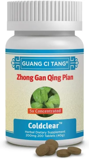Guang Ci Tang - Zhong Gan Qing Pian, Coldclear, 200mg 200 Tablets