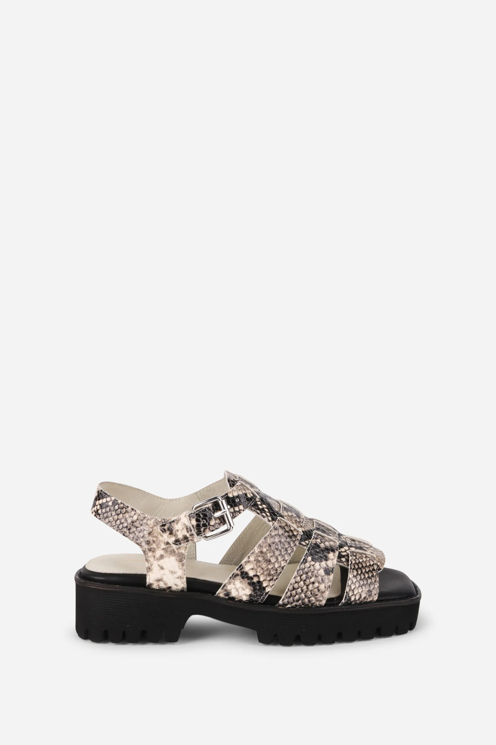 HADDIE SNAKESKIN DAD SANDAL