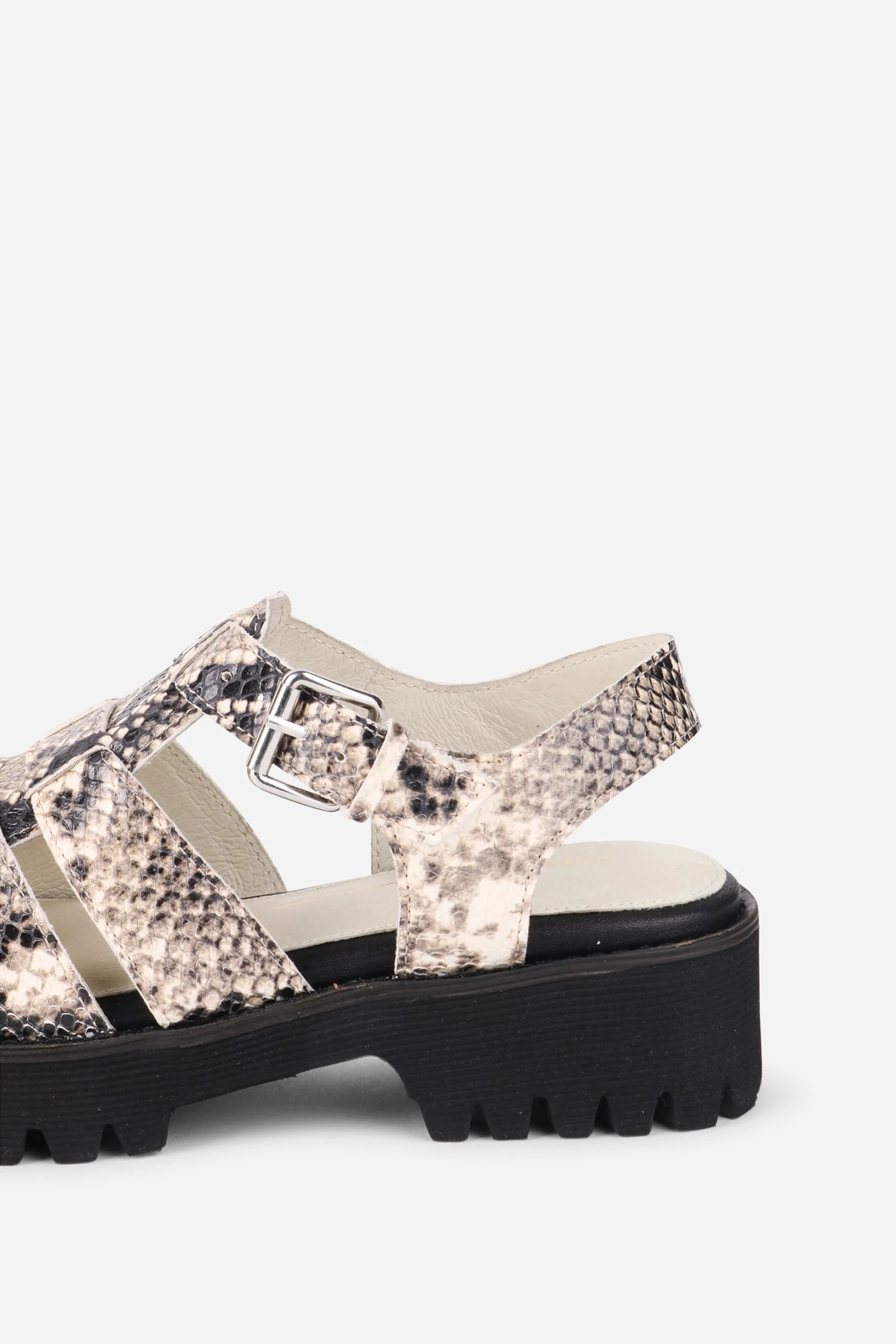 HADDIE SNAKESKIN DAD SANDAL