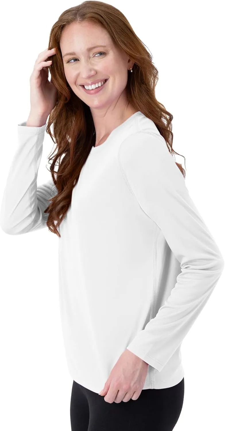 Hanes Women's Cool DRI Long Sleeve Performance T-Shirt, Moisture-Wicking Tee, 40  UPF Protection, 1 or 4 Pack