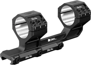 Heavy Duty Cantilever Scope Mount, One-Piece 20 MOA Picatinny Offset Dual Ring 30mm 34mm Scope Mount