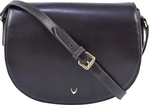 Hidesign Nelly Women's Classic Soft Leather Crossbody Bag/Messenger Bag/Purse with Adjustable Shoulder Strap -Size (L x W x H - 9 x 2.5 x 6.5 inches), Brown