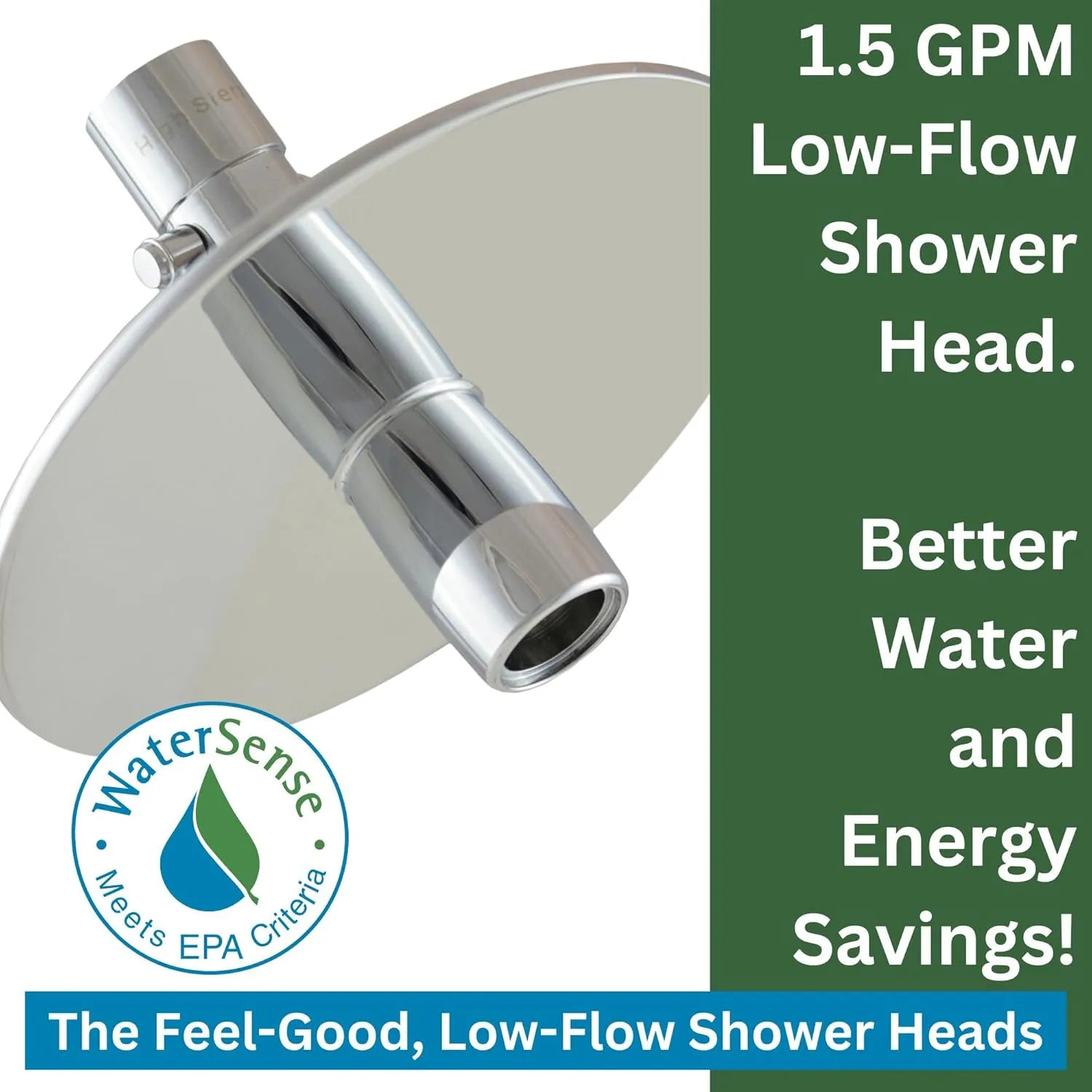 High Sierra Showerheads® - Solid Metal 3-Way Shower Head and Handheld Combo Kit. Reflection Shower Head & Handheld Shower Head w/Slip-Free Grip - Polished Brass