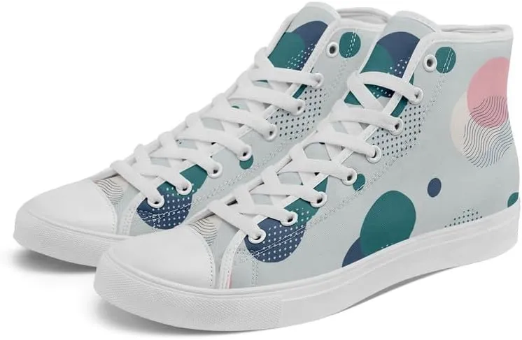 High-top Canvas Shoes for Girls Boys Lightweight Yoga Casual Walking Sneakers Anti-Slip White Flat Footwear Unisex
