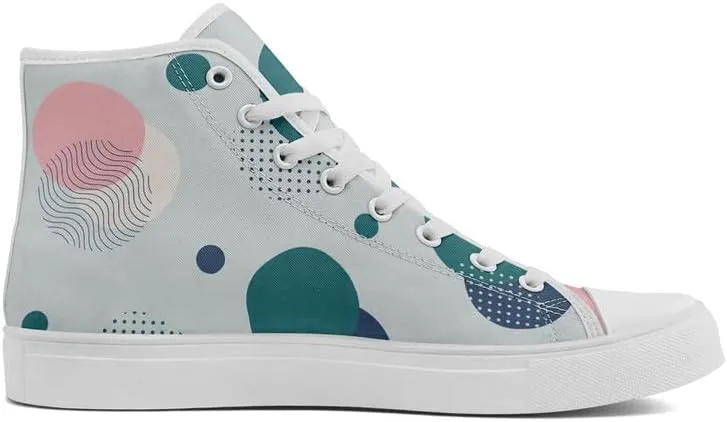 High-top Canvas Shoes for Girls Boys Lightweight Yoga Casual Walking Sneakers Anti-Slip White Flat Footwear Unisex