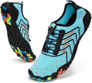 Hike Barefoot Water Swim Shoes for Women Men Footwear, Beach Sports Quick Dry Aqua Wide Toe Box Non-Slip Athletic Shoes for Pool River Hiking Diving Surfing Kayaking Boating Fishing Water Sports Gym