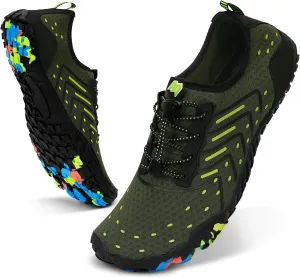 Hike Barefoot Water Swim Shoes for Women Men Footwear, Beach Sports Quick Dry Aqua Wide Toe Box Non-Slip Athletic Shoes for Pool River Hiking Diving Surfing Kayaking Boating Fishing Water Sports Gym
