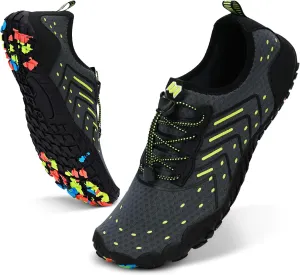 Hike Barefoot Water Swim Shoes for Women Men Footwear, Beach Sports Quick Dry Aqua Wide Toe Box Non-Slip Athletic Shoes for Pool River Hiking Diving Surfing Kayaking Boating Fishing Water Sports Gym