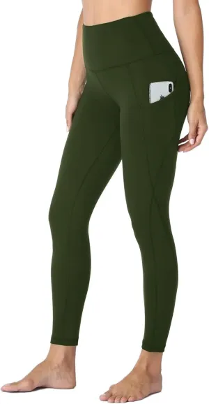 HLTPRO Leggings with Pockets for Women(Reg & Plus Size) - High Waist Tummy Control Yoga Pants with Pockets for Workout