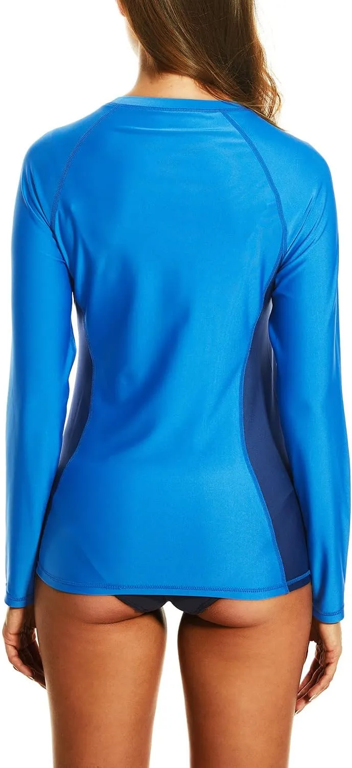 HODOSPORTS Women's UPF 50  Rash Guard Swimsuit UV Sun Protection Swim Shirt Long Sleeve