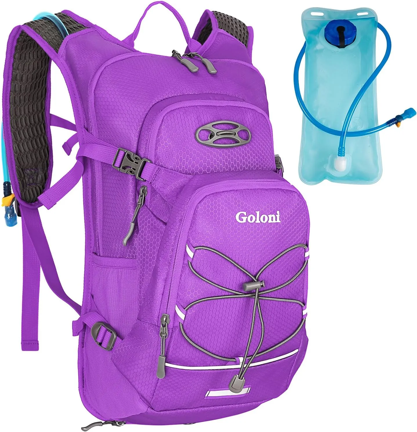 Hydration Backpack,Lightweight Hiking Backpack with 2L Water Bladder,Water Backpack for Biking, Running, Festival