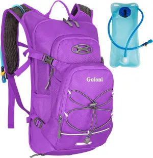 Hydration Backpack,Lightweight Hiking Backpack with 2L Water Bladder,Water Backpack for Biking, Running, Festival